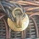 Old blackened Bressan wicker basket