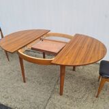 Vintage Teak table 1960 extension, NF furniture
