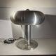 Lampe 'Donut' aluminium brossé, Design Space Age, ca 1960