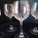 4 Grands verres à vin cristal  taillé