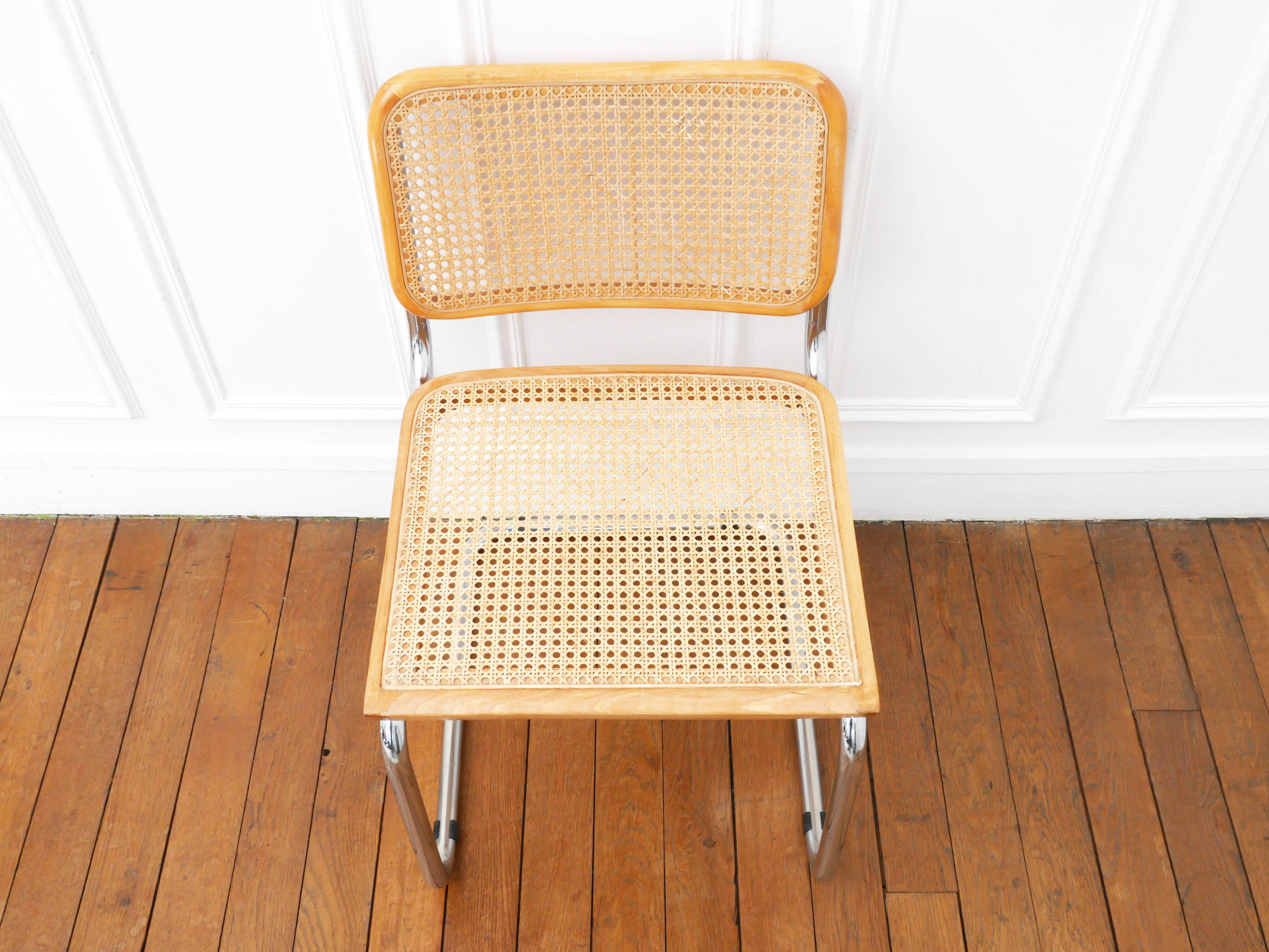 Cesca B32 chair / seat caning redone / 8 chairs available
