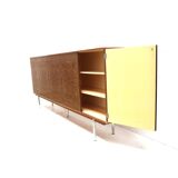 Vintage XXL burl walnut sideboard / high sideboard from the 60s