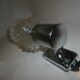 Pair of sconces glass chrome of the years 60/70