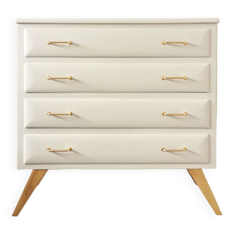 Vintage chest of drawers compass feet