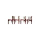 Ensemble de 4 chaises vintage