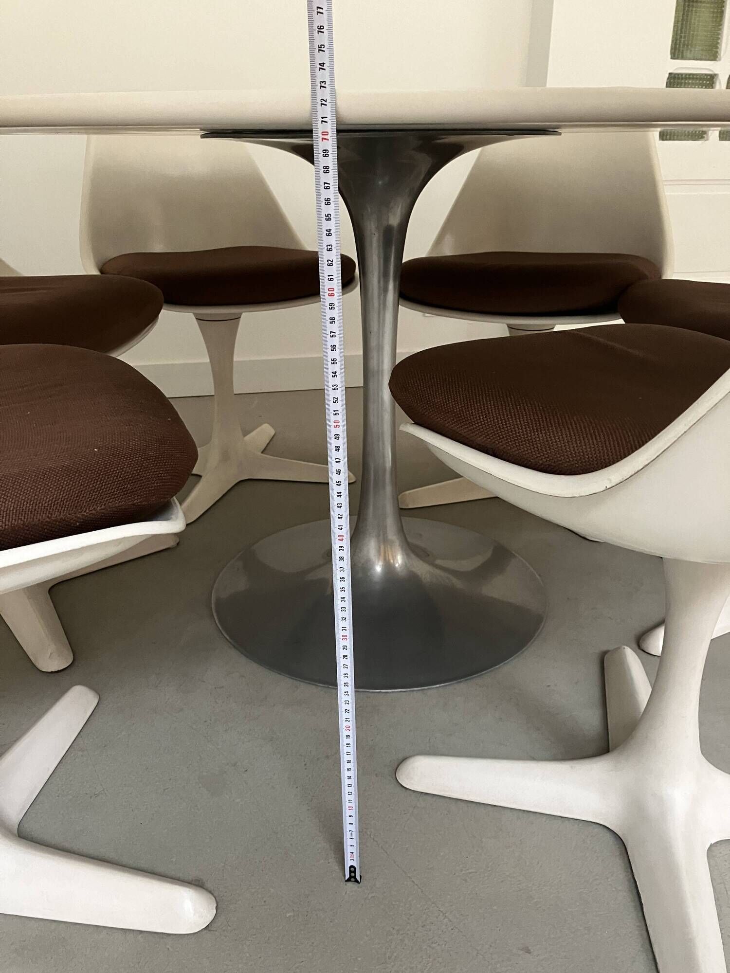 Arkana dining table + 6 chairs Roche Bobois