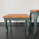 Tables gigognes en marqueterie rénovées
