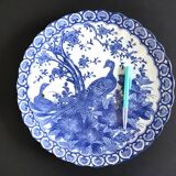 Japanese porcelain dish blue birds