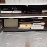 White lacquered Habitat sideboard and TV cabinet