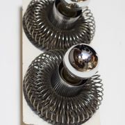 Wall lamp "spring" double Andréa Lazzari vintage 1960