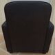 Black grey leather club chair - Very good condition