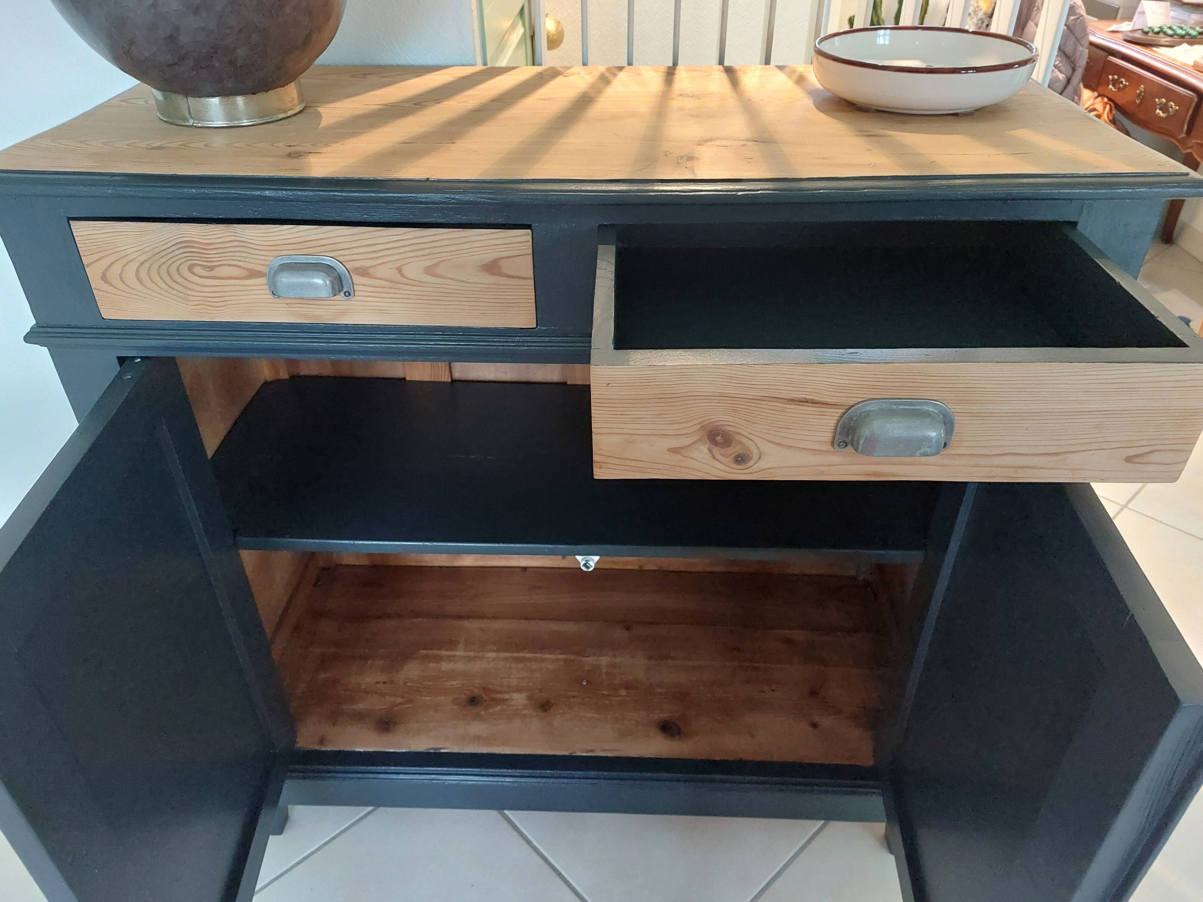 buffet Mado polished, marble top