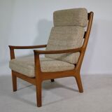 Mid-Century Teak Highback Lounge Chair by Juul Kristensen, Denmark, 1960s