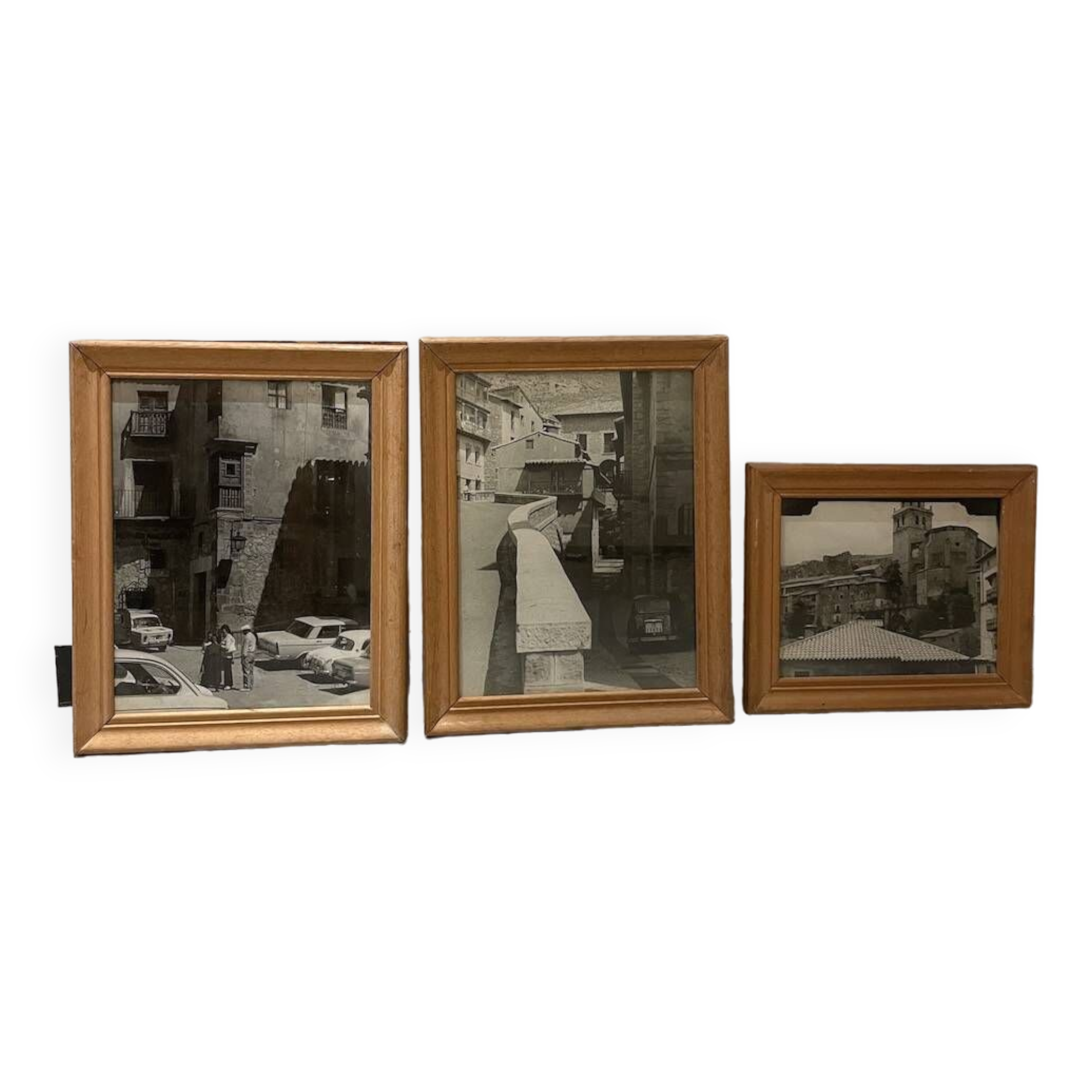 Set de trois photos noir et blanc 1950