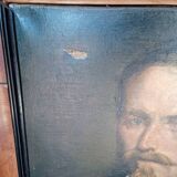 Portrait à l'huile sur toile, XIXème signé et daté