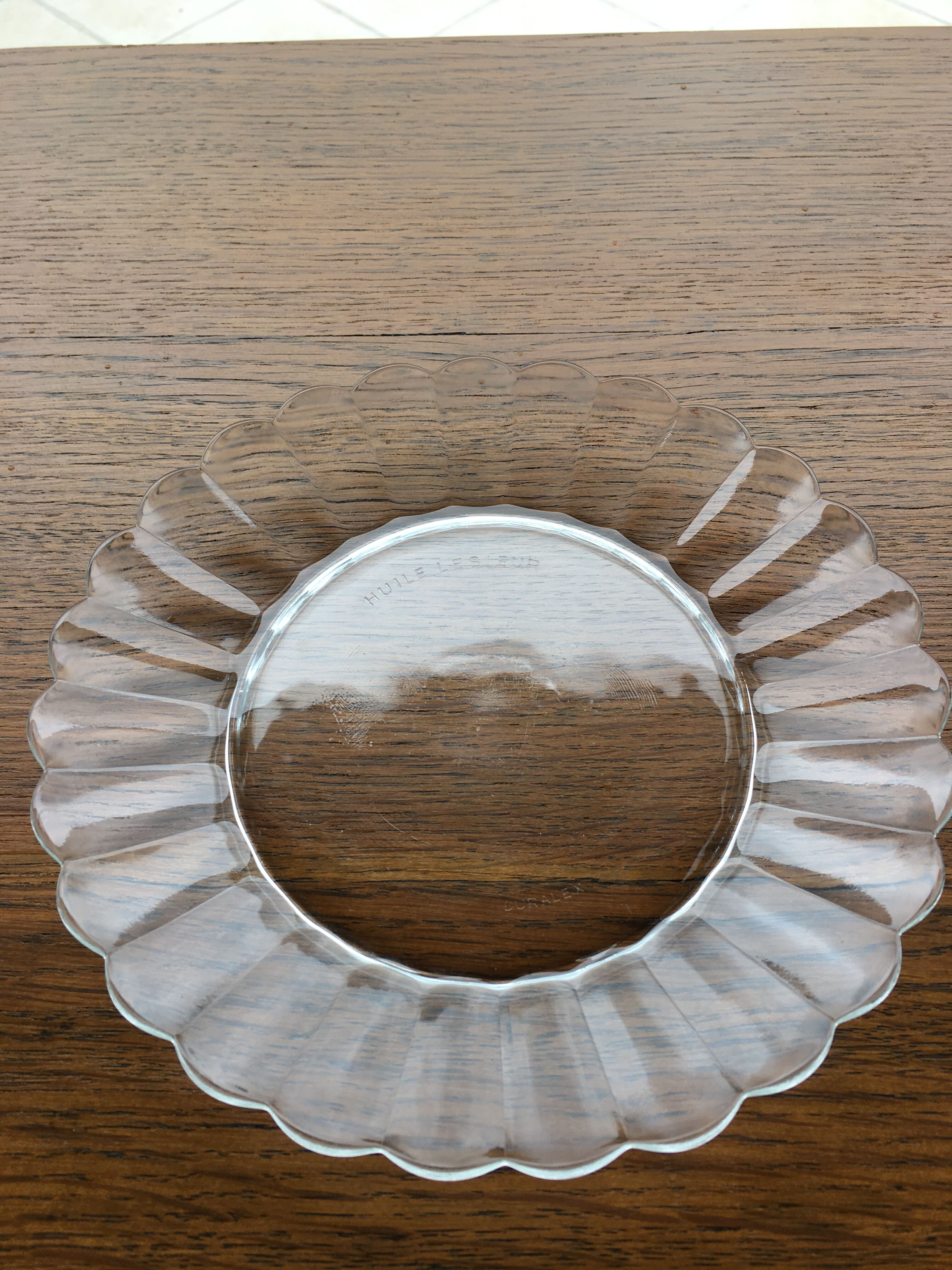 Lot of 7 old Marguerite duralex dessert plates
