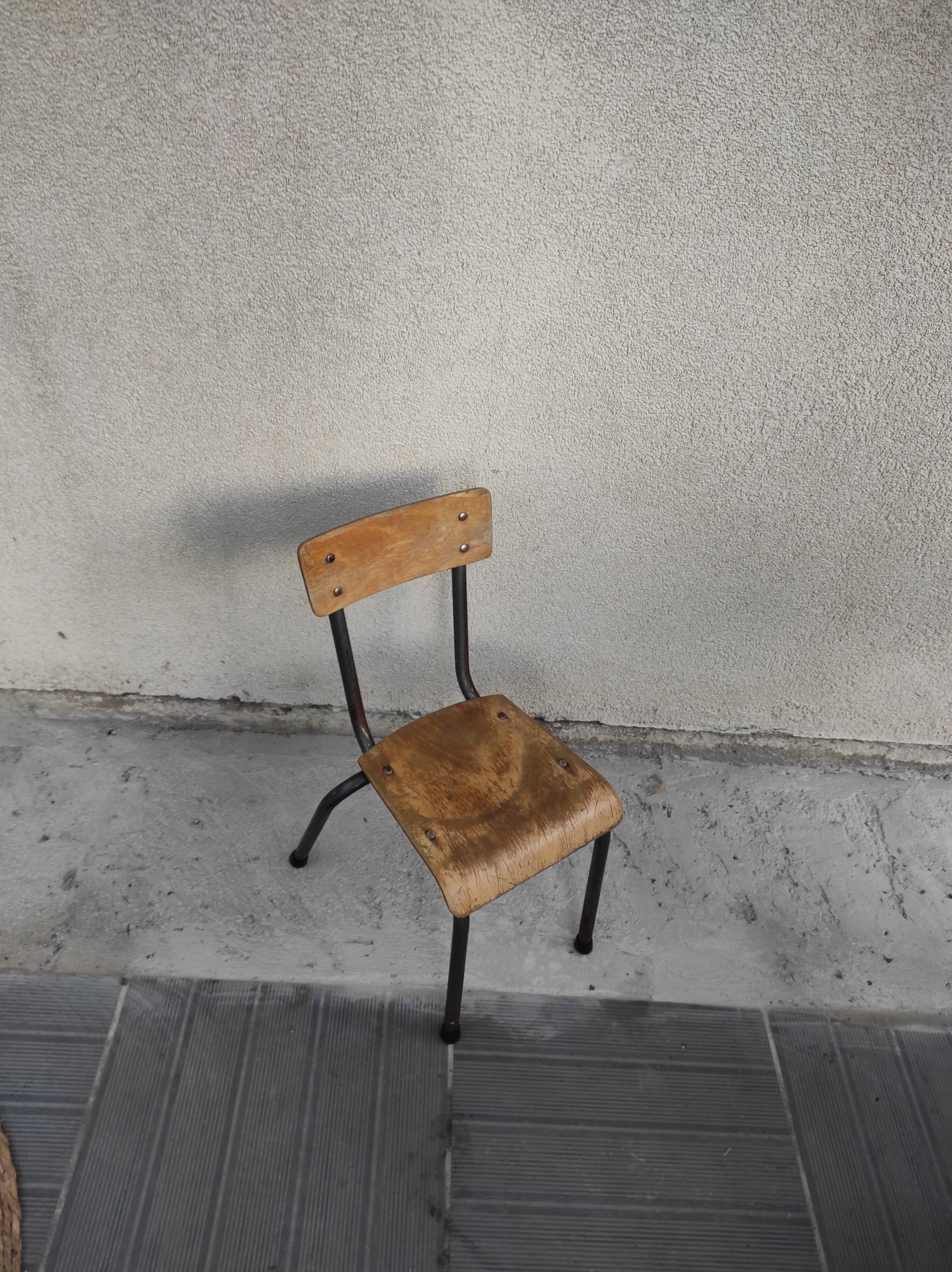 School chair child kindergarten chair 1960