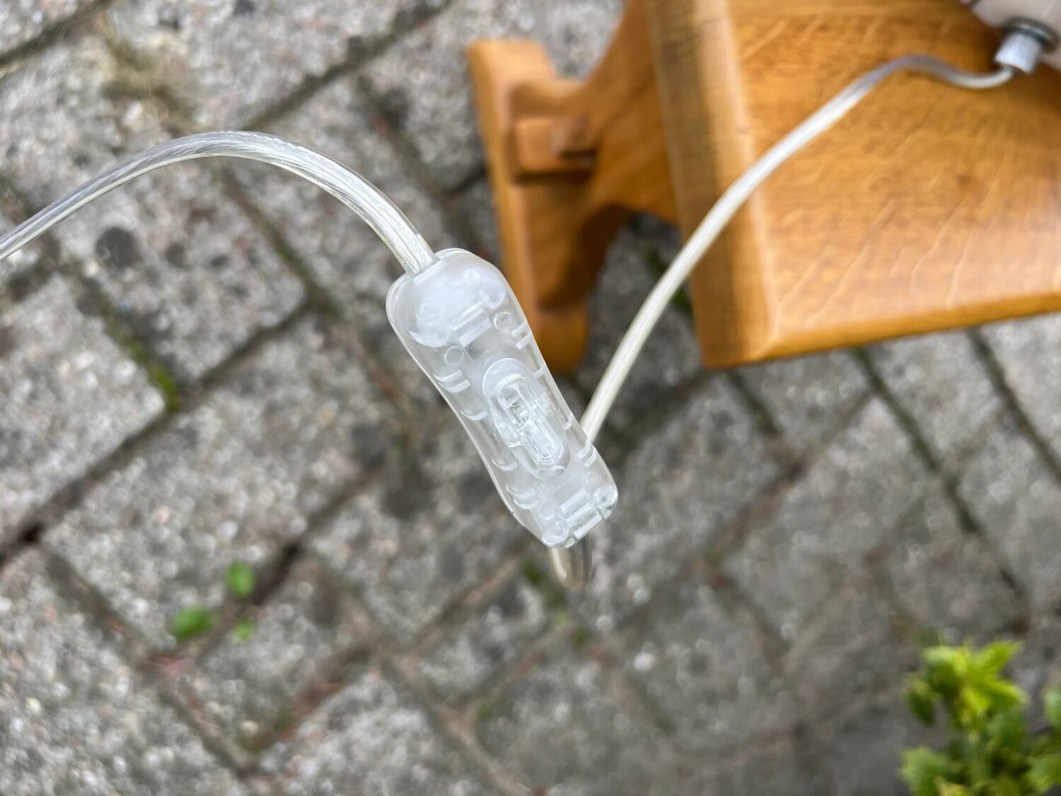 Zebra Swirl Table Lamp, Zijlstra Tiel Dutch Design, Vintage Glass Light, Black & White Stripes, 1990s Home Decor