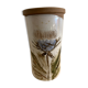 Bottle holder or refresher Albert Thiry, in glazed ceramic Vallauris, thistle decoration, 1960