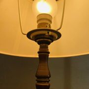 Vintage brass table lamp, circa 1940s - 1950s