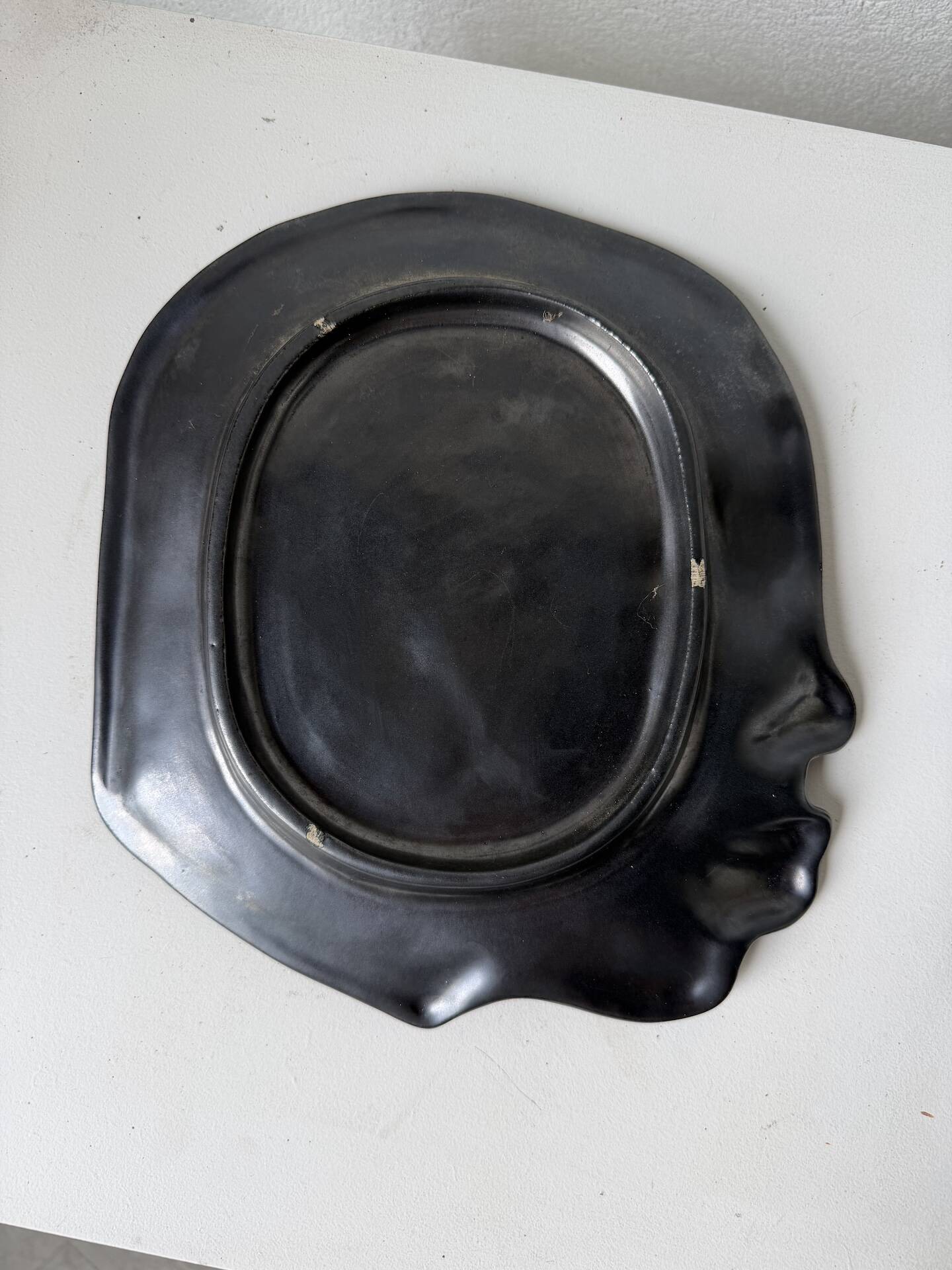 Assiette céramique visage 1950 GAM