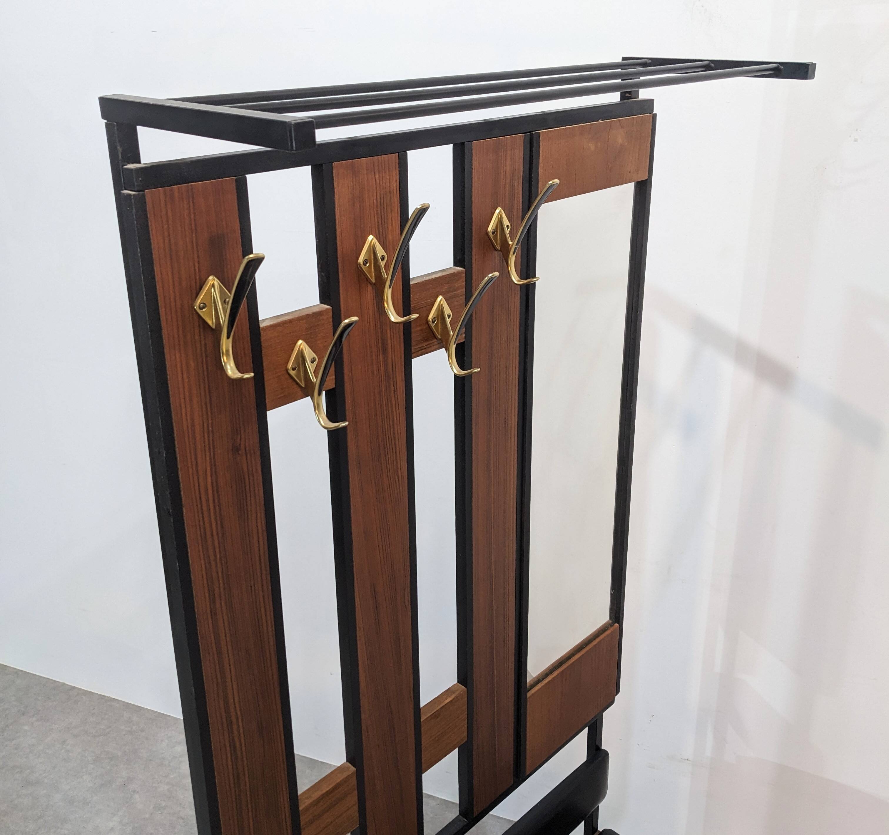 Mid-century wardrobe with chest and mirror 1960s