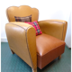 Fauteuil club moustache années 40