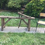 Ancien établi de menuisier banc d'âne XIXème