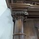 Large Renaissance-style mirror in solid walnut