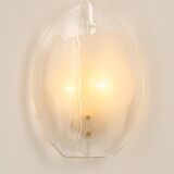 Kalmar wall sconces in brass and Murano glass, Austria, 1970s.