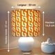 Seventies spirit lamp | psychedelic green/orange lampshade