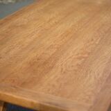 Table de ferme ancienne en bois, table bois, table de salle à manger, brutaliste, chalet, campagne,
