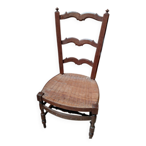 chaise de nourrice paillée