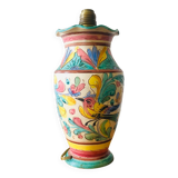 Majolica Italy ceramic lamp base