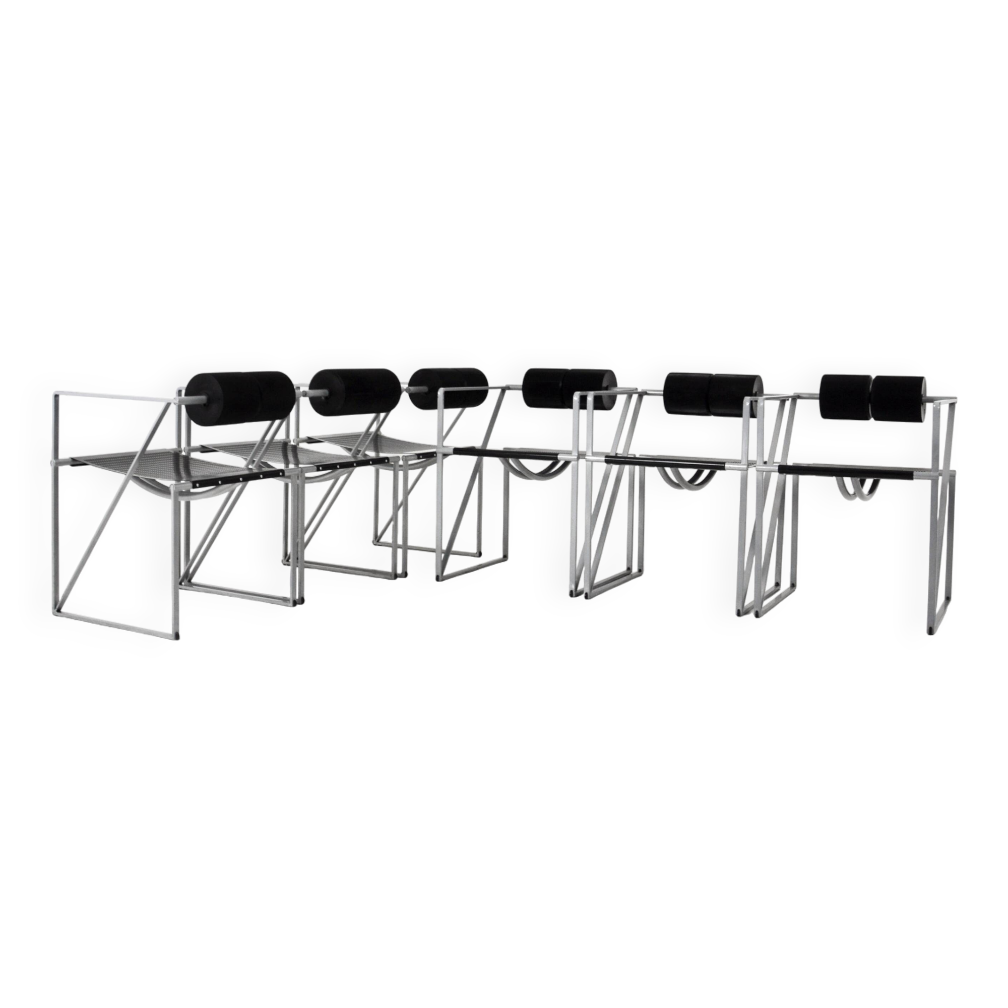 Set of 6 "Seconda 602" Chairs by Mario Botta for Alias, 1980s