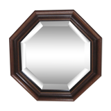 Octagonal wooden mirror  47x47cm