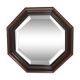 Octagonal wooden mirror  47x47cm