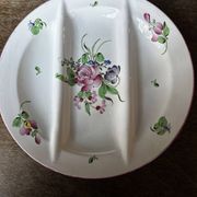 7 Asparagus Plates Late 19th Century Opaque Earthenware Luneville France
