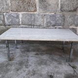 Travertine coffee table
