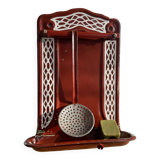 Enamelled kitchen sheet metal plate