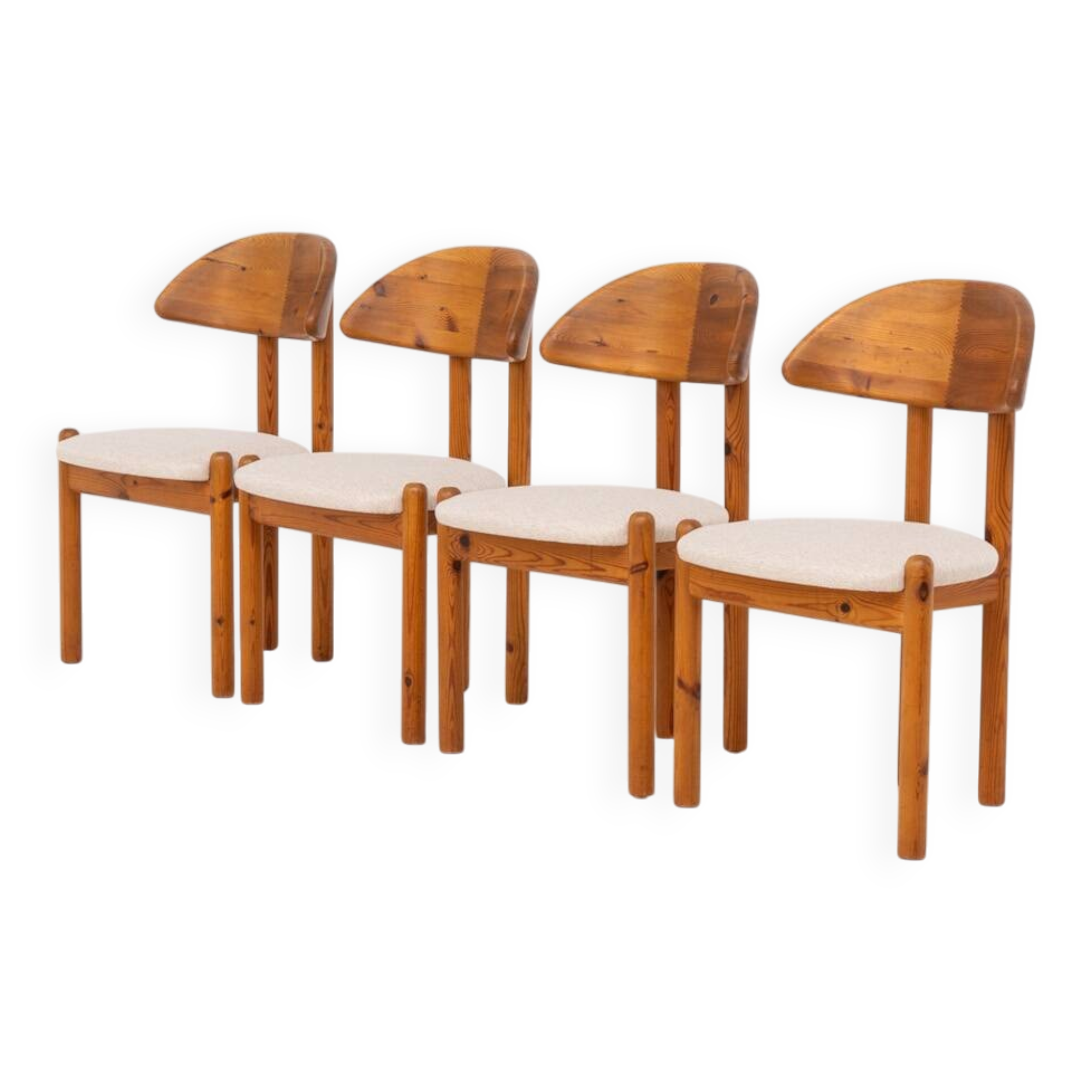 Ensemble de 4 chaises en pin par Vamdrup Stolefabrik