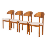 Ensemble de 4 chaises en pin par Vamdrup Stolefabrik