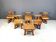 Vintage sculptural brutalist dining chairs, set of 6 - 1960s