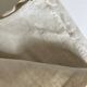 19th-century campaign sheet in fine unbleached linen, reserve linen.