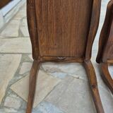 2 nesting tables in solid wood in Louis XV style