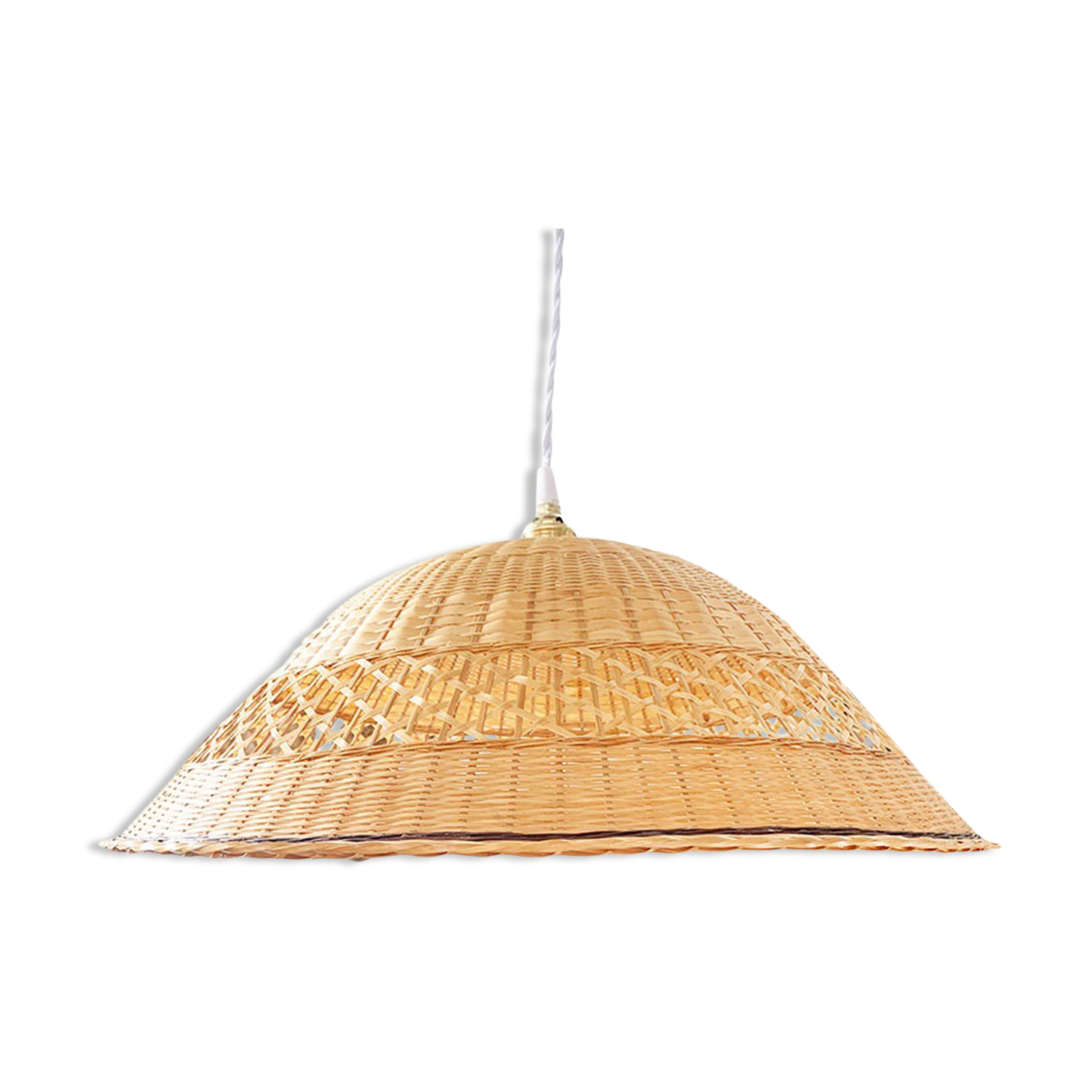 Braided wicker suspension