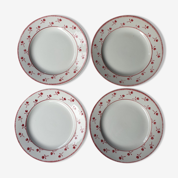 Ensemble de 4 assiettes vintage