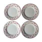 Ensemble de 4 assiettes vintage