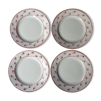 Ensemble de 4 assiettes vintage
