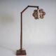 Vintage Danish floor lamp with woven shade